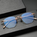 Rimless Titanium Glasses M3104 - Medium Size