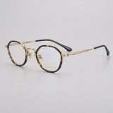 Acetate/Titanium Glasses E-053 - Medium Size