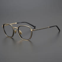 Handmade Titanium Glasses M3101i - Medium Size