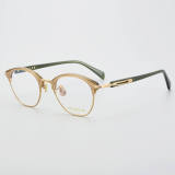 Acetate/Titanium Glasses E-051 - Medium Size