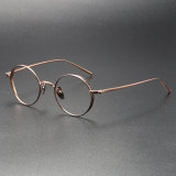 Handmade Round Titanium Glasses M3087