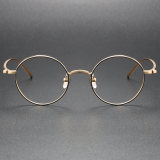 Handmade Round Titanium Glasses M3087