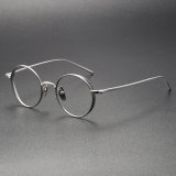 Handmade Round Titanium Glasses M3087