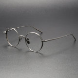 Handmade Round Titanium Glasses M3087