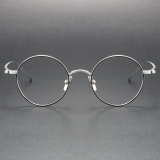 Handmade Round Titanium Glasses M3087