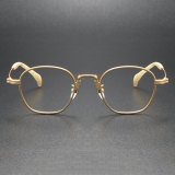 Handmade Round Titanium Glasses 80850