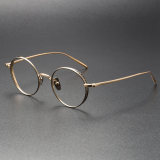 Handmade Round Titanium Glasses M3087