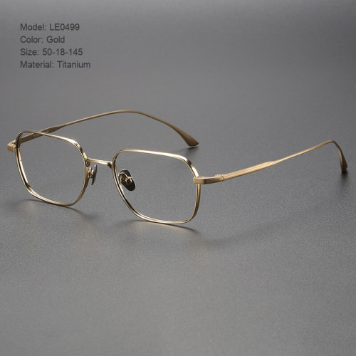 Progressive Eyewear - Oval Titanium Eyeglasses Frame LE0499