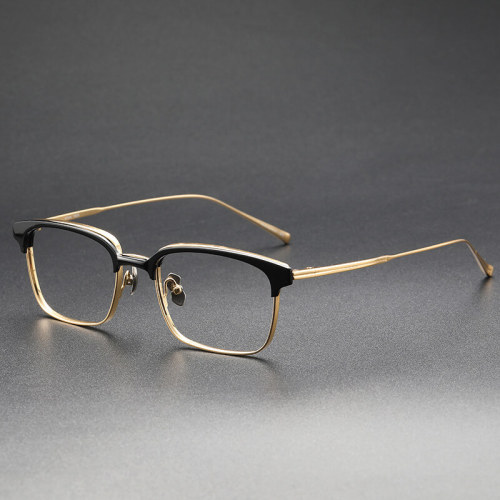 Progressive Readers - Browline Titanium Eyeglasses Frame LE0498 - Large Size