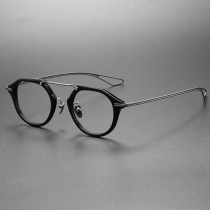 Geometric Titanium & Acetate Glasses DTX-119