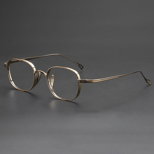 Best Frames for Progressive Lenses - Oval Titanium Glasses LE0027 - Medium Size