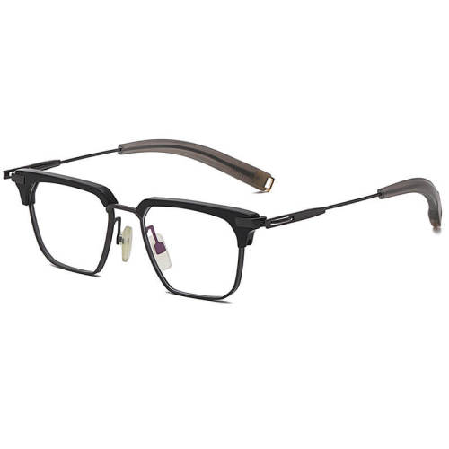 Best Progressive Glasses - Browline Titanium Eyeglasses Frame LE0310 - Large Size