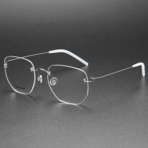 Rimless Titanium Eyeglasses LE0072