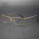 Premium Progressive Glasses - Rectangle Titanium Eyeglasses Frame LE0157 - Medium Size