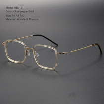 Acetate & Titanium Eyeglasses LE0101
