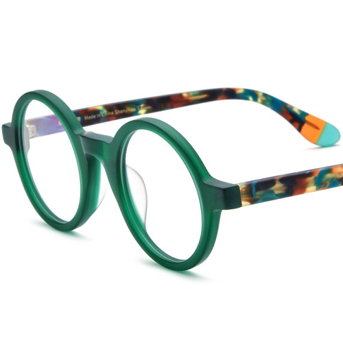 Progressive Readers - Round Acetate Eyeglasses Frame LE0720 - Large Size