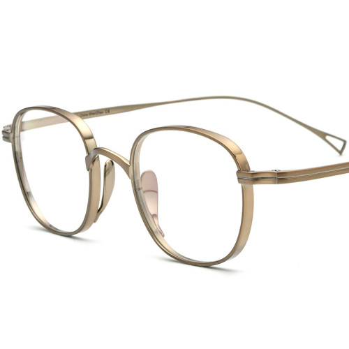 Best Frames for Progressive Lenses - Oval Titanium Glasses LE0552 - Large Size