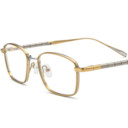 Best Progressive Glasses - Oval Titanium Eyeglasses Frame LE0588 - Large Size