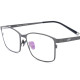 Best Progressive Readers - Rectangle Titanium Eyeglasses LE0537 - Large Size
