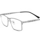 Premium Progressive Glasses - Rectangle Titanium Glasses Frame LE0570 - Oversized (XJ)