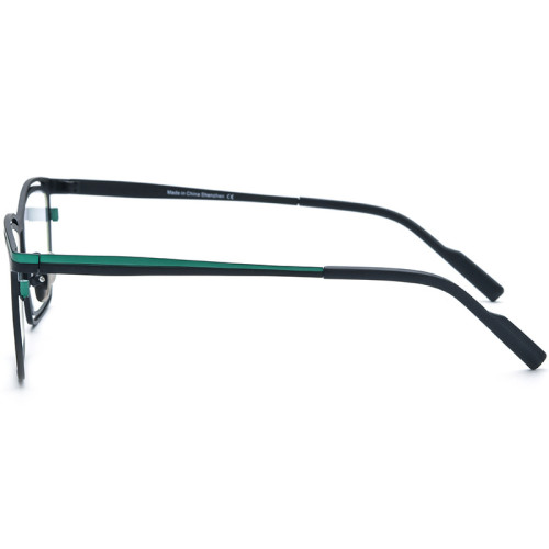 Multifocal Reading Glasses - Rectangle Titanium Glasses Frame LE0607 - Large Size
