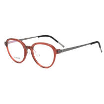 Olet Prescription Glasses Acetate & Titanium Eyeglasses Small Size LT1176
