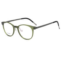 Olet Prescription Glasses Acetate & Titanium Eyeglasses Medium Size LT1818