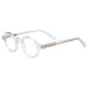 Olet Prescription Glasses Thick Acetate Eyeglasses Clear Vintage Round Frame Small Size TA1114C4