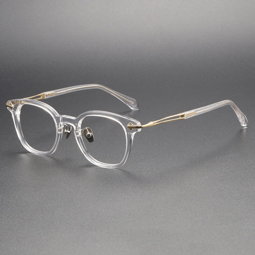 Progressive Lens Glasses - Square Acetate Eyeglasses Frame LE1083 - Large Size