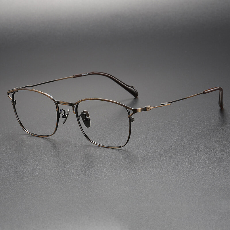 Convenient Online Glasses Shopping Pure Titanium Eyeglasses LE1055