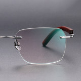 Sandalwood & Titanium Eyeglasses LE1028 - Womens Prescription Glasses