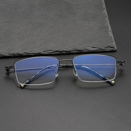 Pure Titanium Eyeglasses LE1061 - Oversized Frames For Men's Eyeglasses
