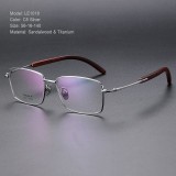 Sandalwood & Titanium Eyeglasses LE1018 - Glasses Frames Online
