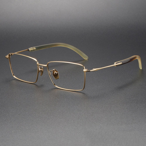 Horn & Titanium Eyeglasses LE1017 - High Index Lenses