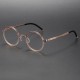 Clear Pink Round Titanium Prescription Glasses LE1092 - Fashionably Chic