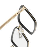 Blue Progressive Reading Glasses with Rectangle Titanium Frames LE1093 - Advanced & Stylish