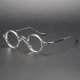 Transparent Round Acetate & Titanium Prescription Glasses LE1100 - Vintage Elegance