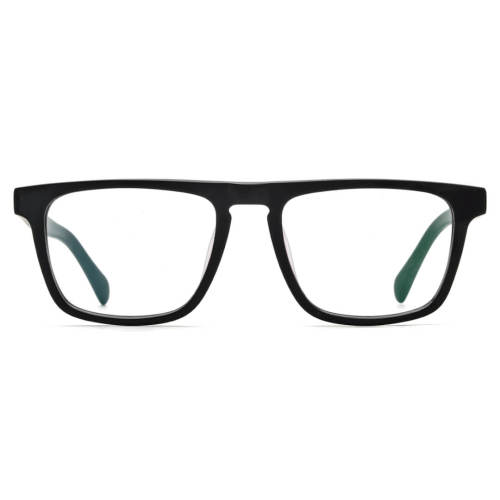 Black Square Acetate Bifocals Glasses LE0734 - Classic Elegance & Clarity