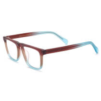 Brown Square Acetate Computer Glasses for Women LE0734 - Elegant & Functional