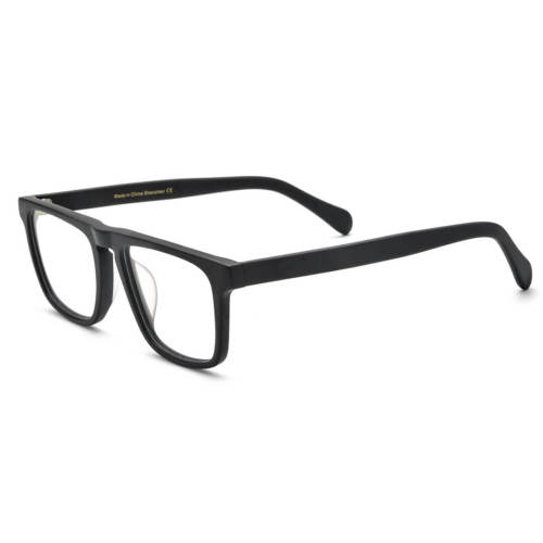 Black Square Acetate Bifocals Glasses LE0734 - Classic Elegance & Clarity