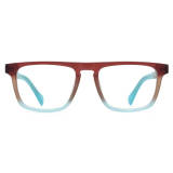 Brown Square Acetate Computer Glasses for Women LE0734 - Elegant & Functional