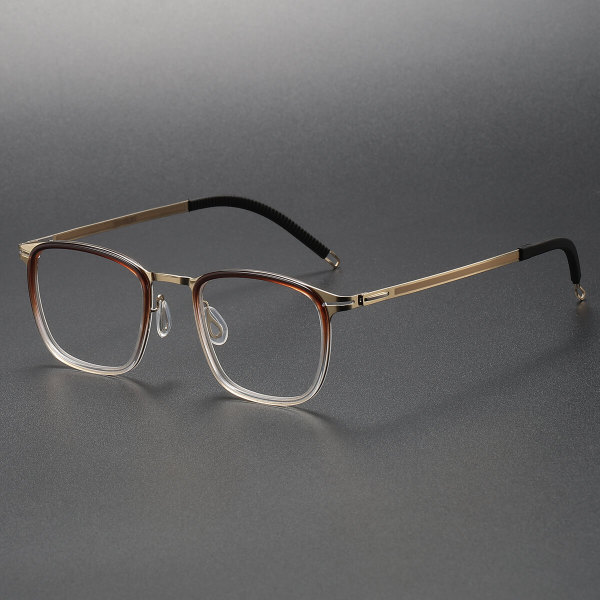 LE1059 Women's Reading Glasses - Chic Square Frames in Acetate & Titanium