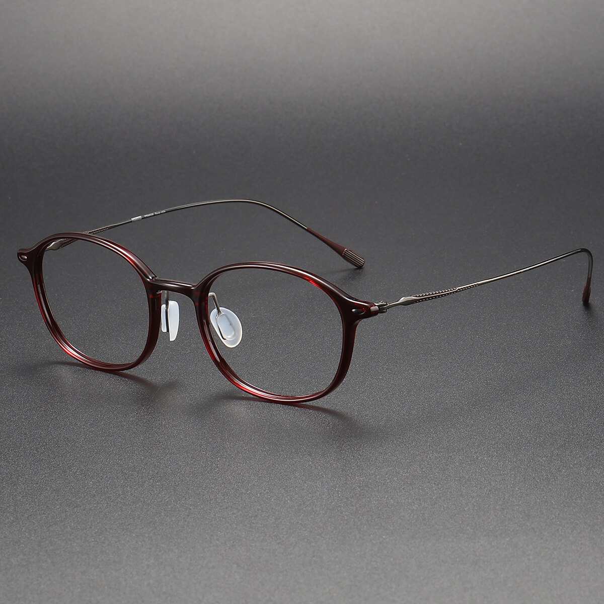 Red Glasses Frames LE1049 - Stylish Titanium for Oval Face Shapes