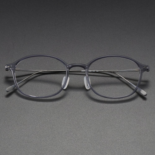 Bifocal Eyeglasses LE1049 - Oval Titanium Frames for Women