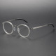 Clear Frame Glasses Men LE1046 - Round Titanium Prescription Eyewear