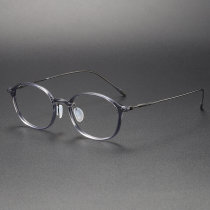 Bifocal Eyeglasses LE1049 - Oval Titanium Frames for Women