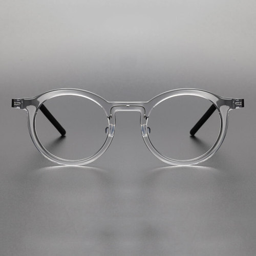 Clear Glasses Frames Women LE1037 - Round Face Flattering Design in Titanium & Acetate