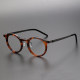 Round Reading Glasses LE1037 - Tortoise Shell Design in Titanium & Acetate