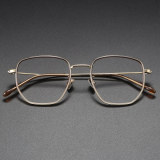 Brown Glasses LE1023 - Square Titanium Frames for Every Vision Need