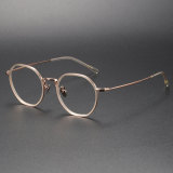 Cute Glasses LE1019 - Round Titanium Frames for a Charming Look